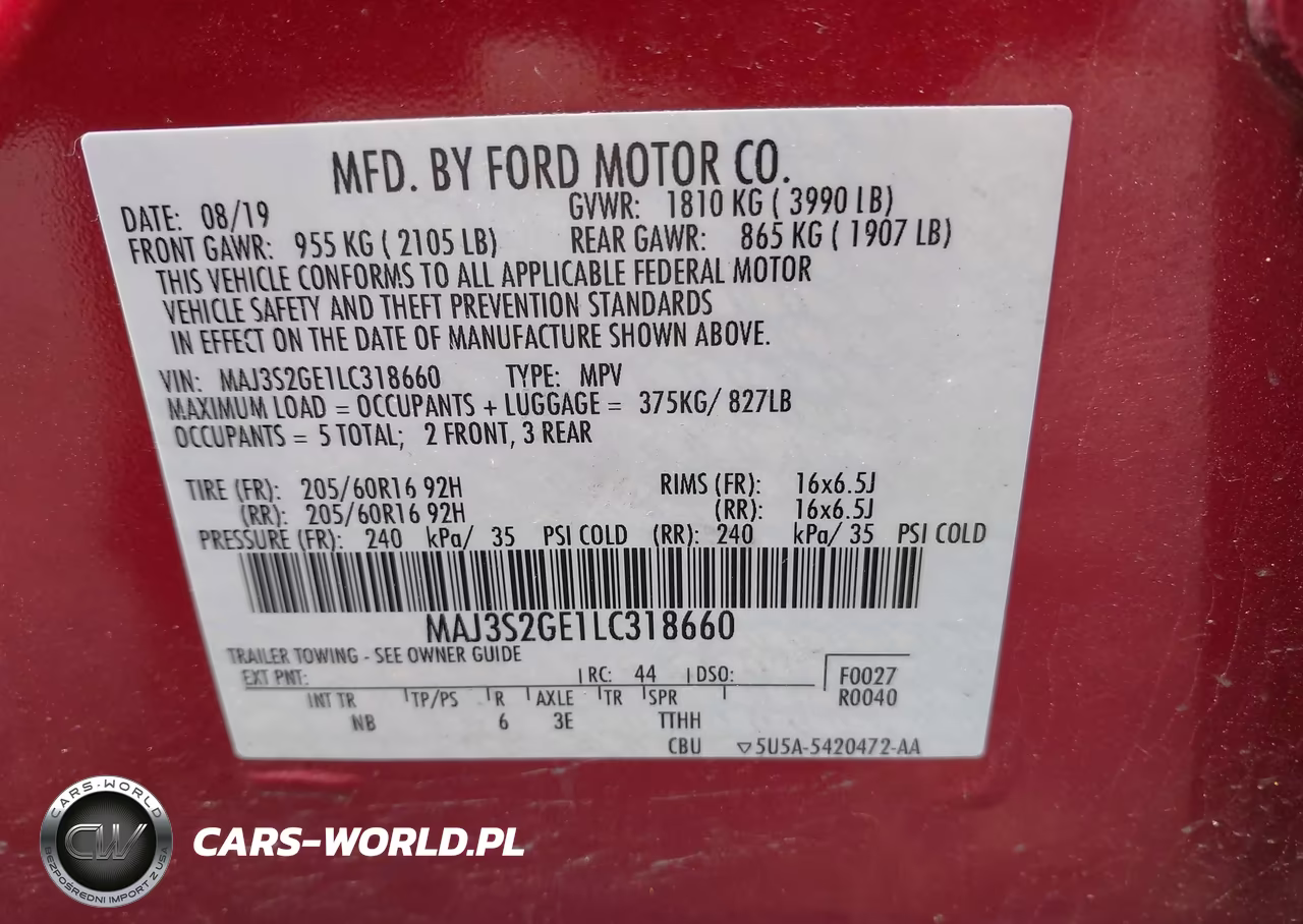 2020 Ford Ecosport Se VIN:MAJ3S2GE1LC318660 - 9