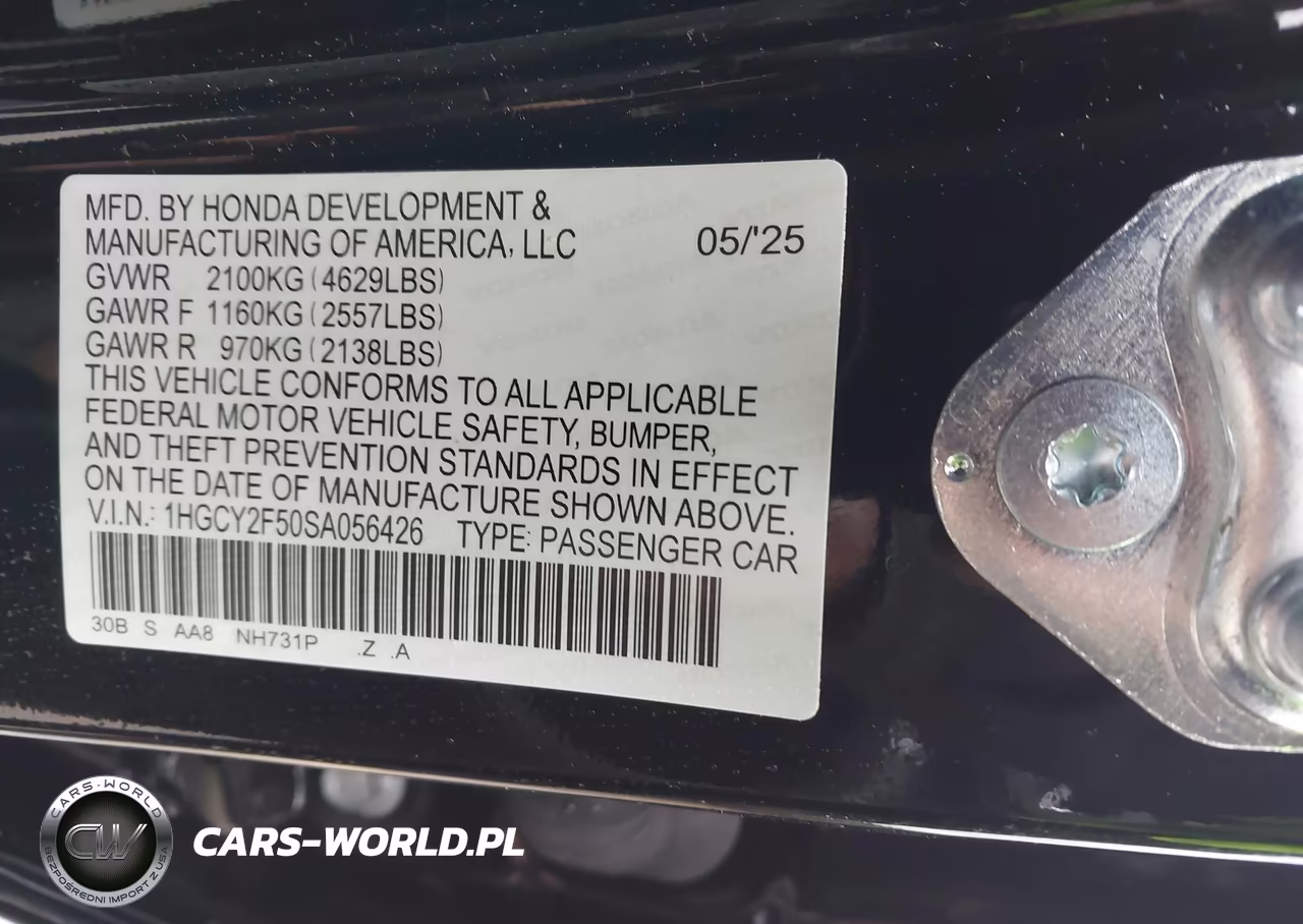 2025 Honda Accord Hybrid Sport VIN:1HGCY2F50SA056426 - 9