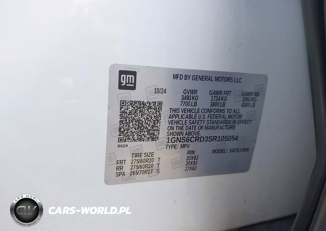 2025 Chevrolet Suburban 4Wd Lt VIN:1GNS6CRD3SR105054 - 9