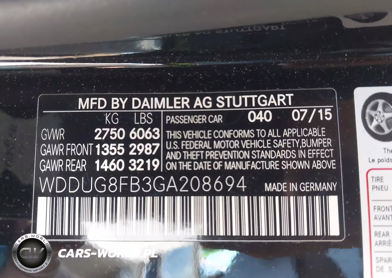 2016 Mercedes-Benz S 550 4Matic VIN:WDDUG8FB3GA208694 - 9