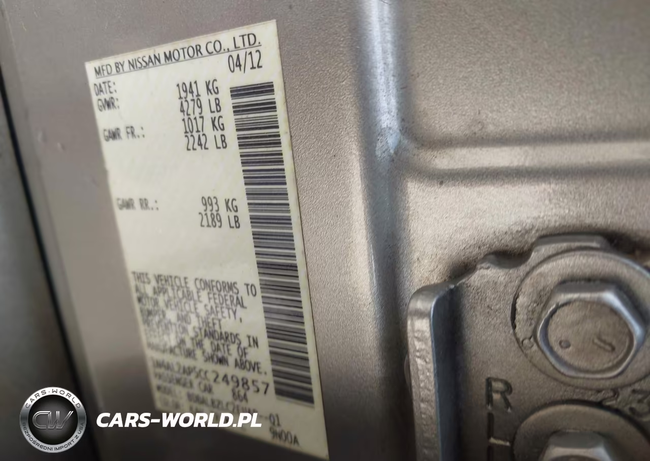 2012 Nissan Altima 2.5 S VIN:1N4AL2AP5CC249857 - 9