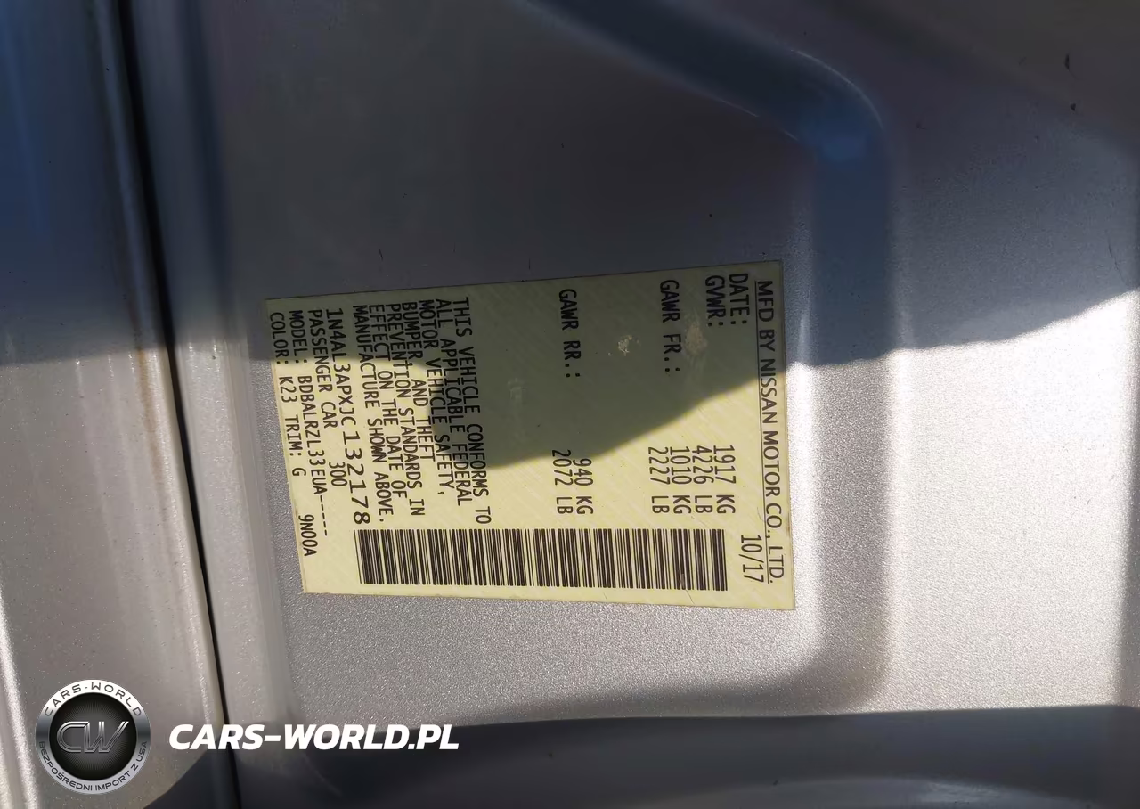 2018 Nissan Altima 2.5 Sl VIN:1N4AL3APXJC132178 - 9
