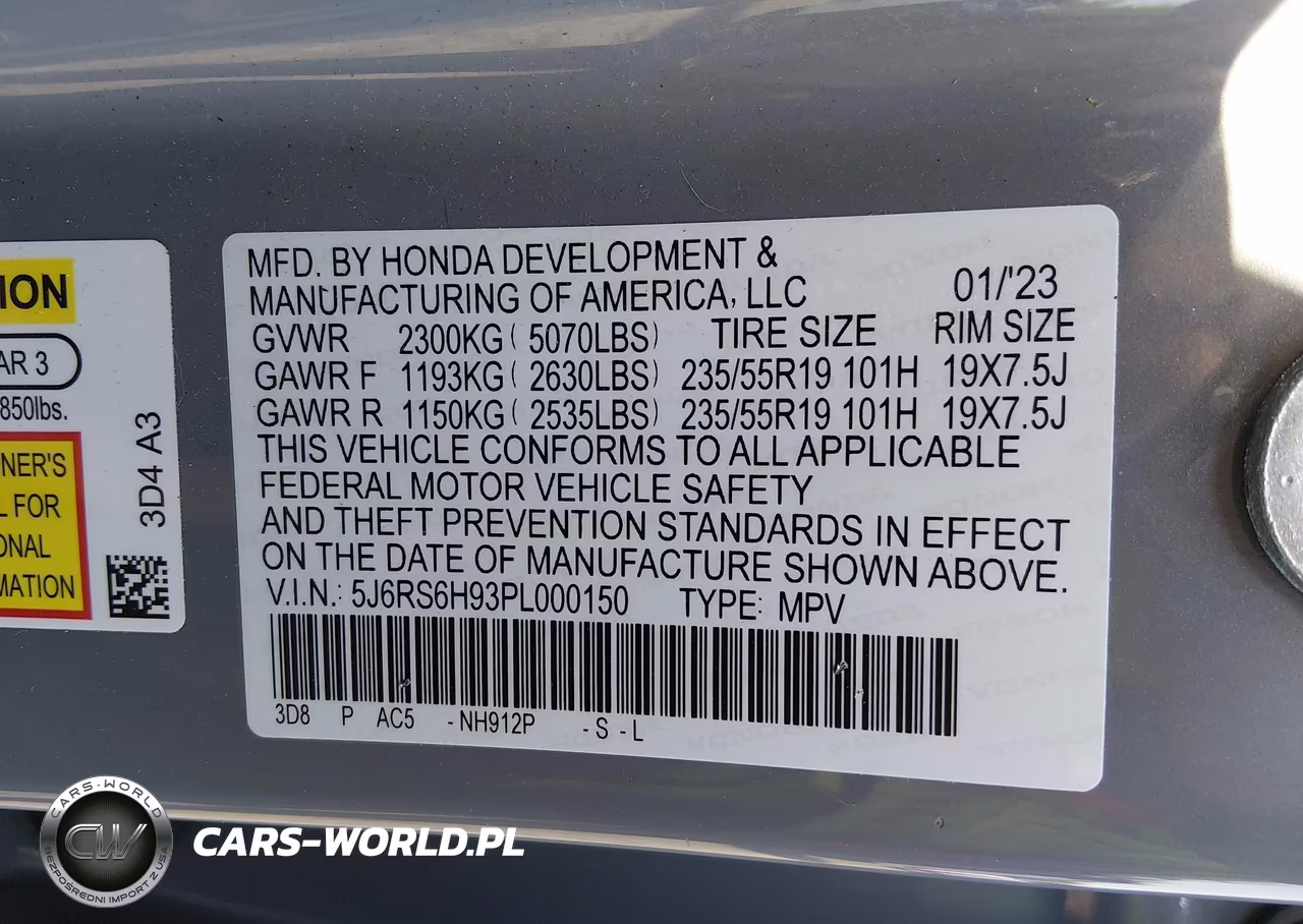 2023 Honda Cr-V Hybrid Sport Touring VIN:5J6RS6H93PL000150 - 9