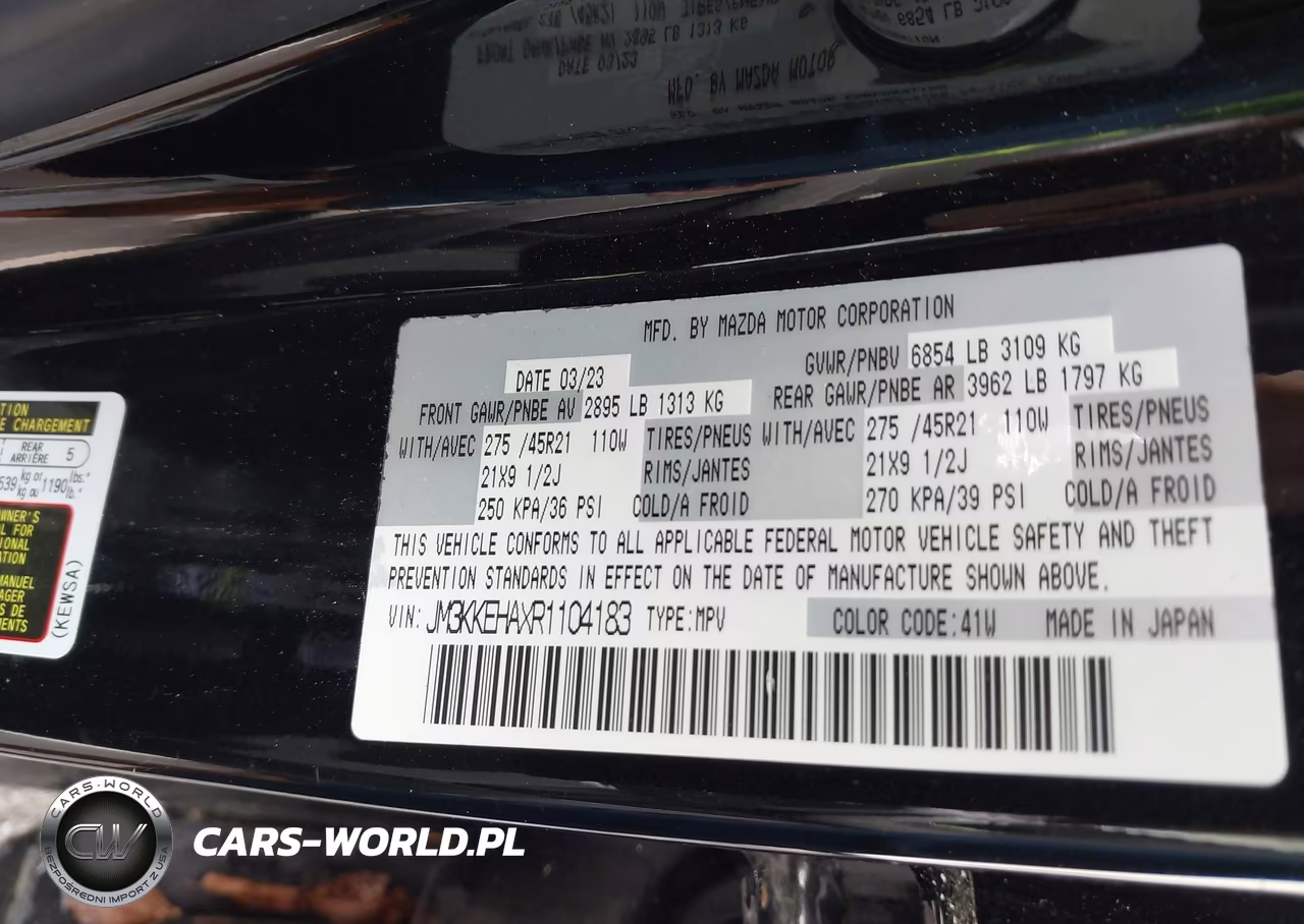 2024 Mazda Cx-90 Phev Premium Plus VIN:JM3KKEHAXR1104183 - 9