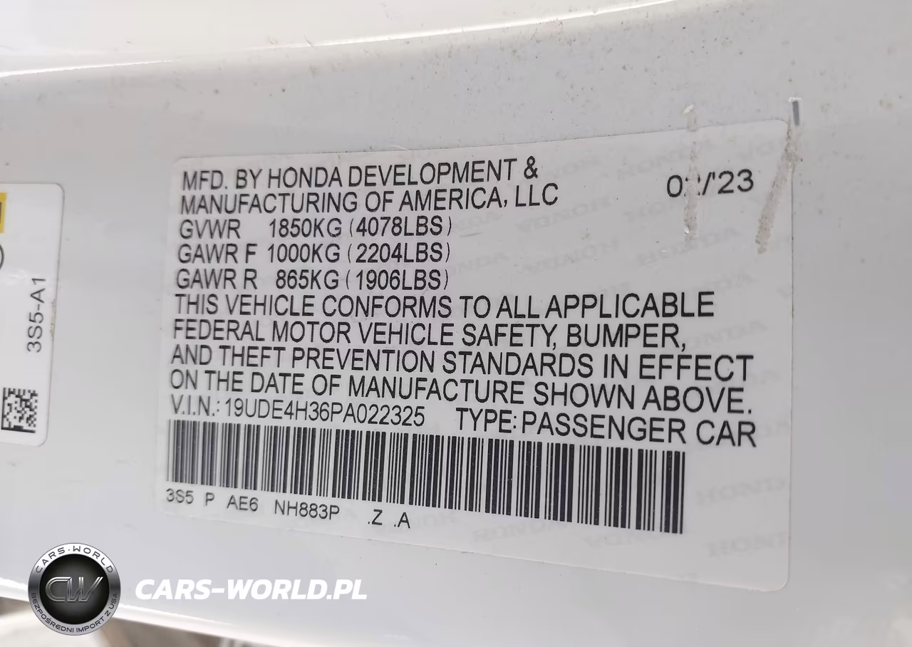 2023 Acura Integra A-Spec VIN:19UDE4H36PA022325 - 9