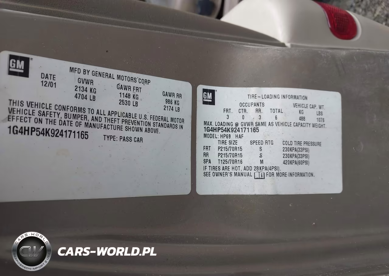 2002 Buick Lesabre Custom VIN:1G4HP54K924171165 - 9