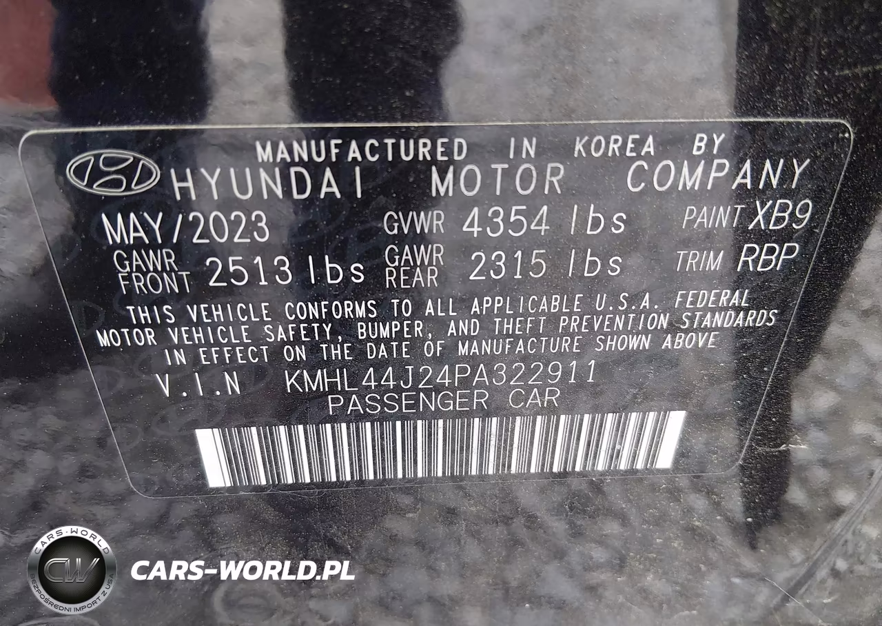 2023 Hyundai Sonata Sel Plus VIN:KMHL44J24PA322911 - 9
