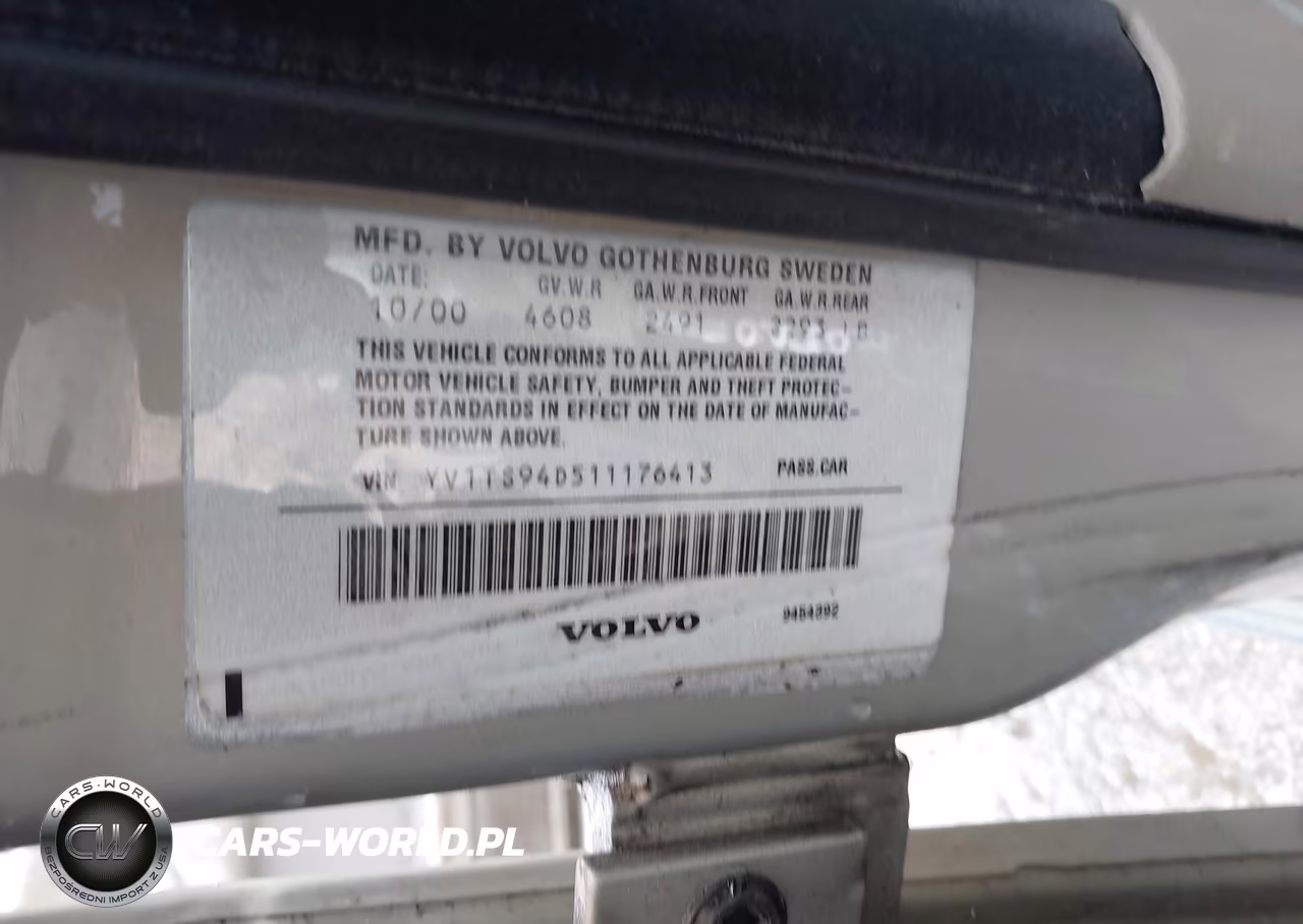 2001 Volvo S80 2.9 VIN:YV1TS94D511176413 - 9