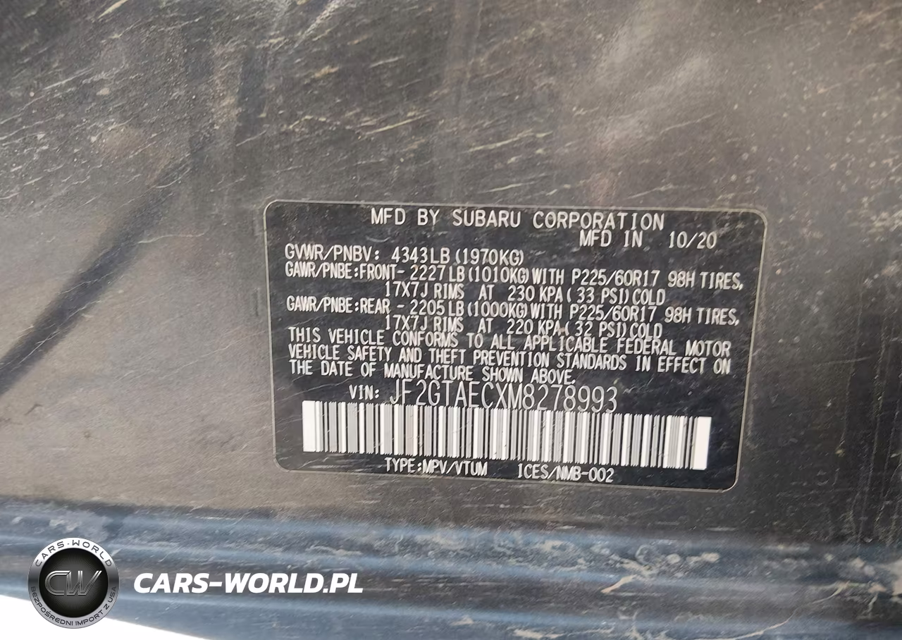 2021 Subaru Crosstrek Premium VIN:JF2GTAECXM8278993 - 9