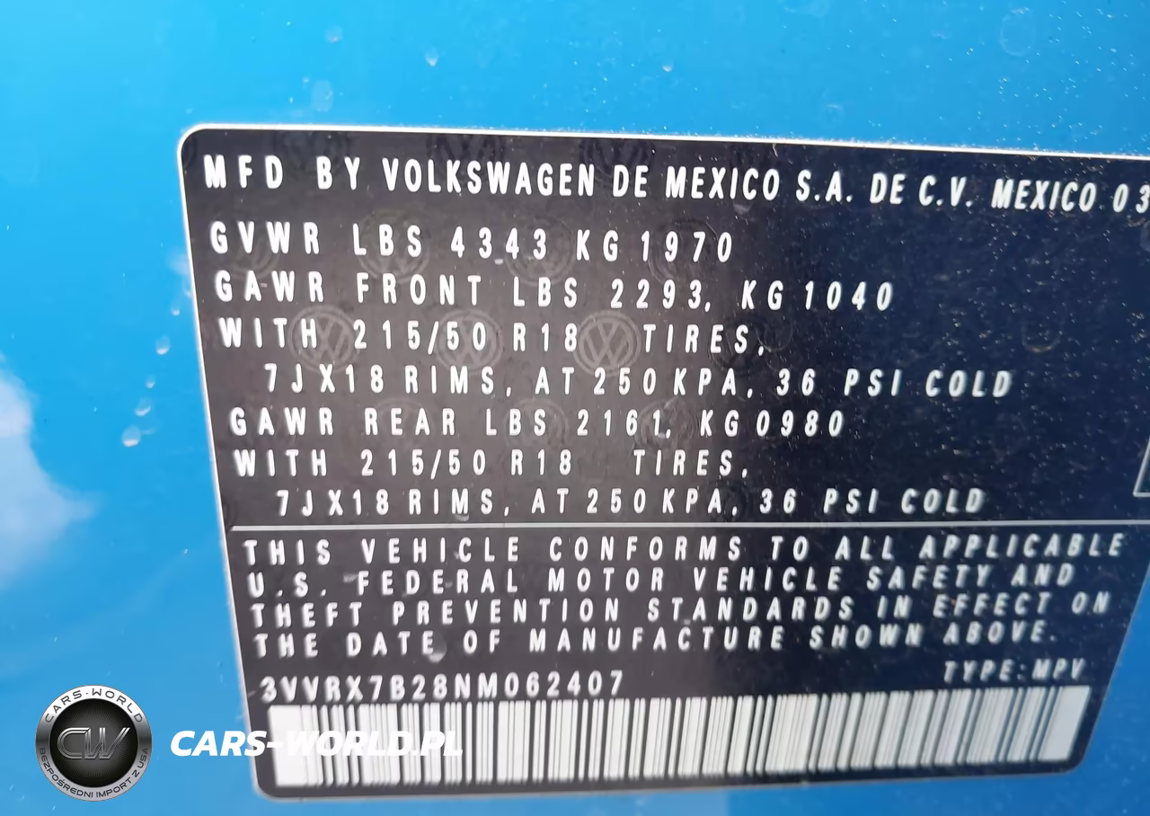 2022 Volkswagen Taos 1.5T Se VIN:3VVRX7B28NM062407 - 9
