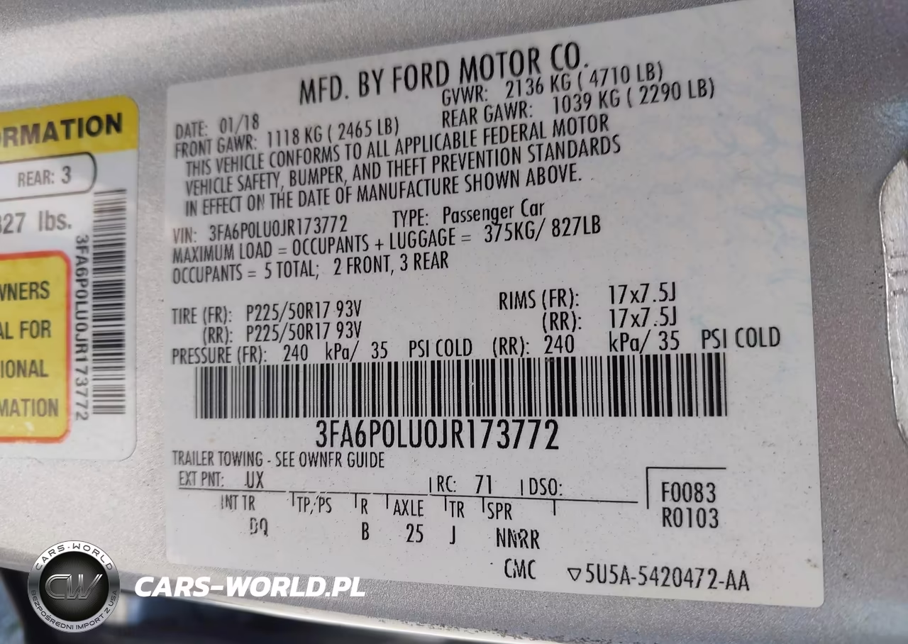 2018 Ford Fusion Hybrid Se VIN:3FA6P0LU0JR173772 - 9
