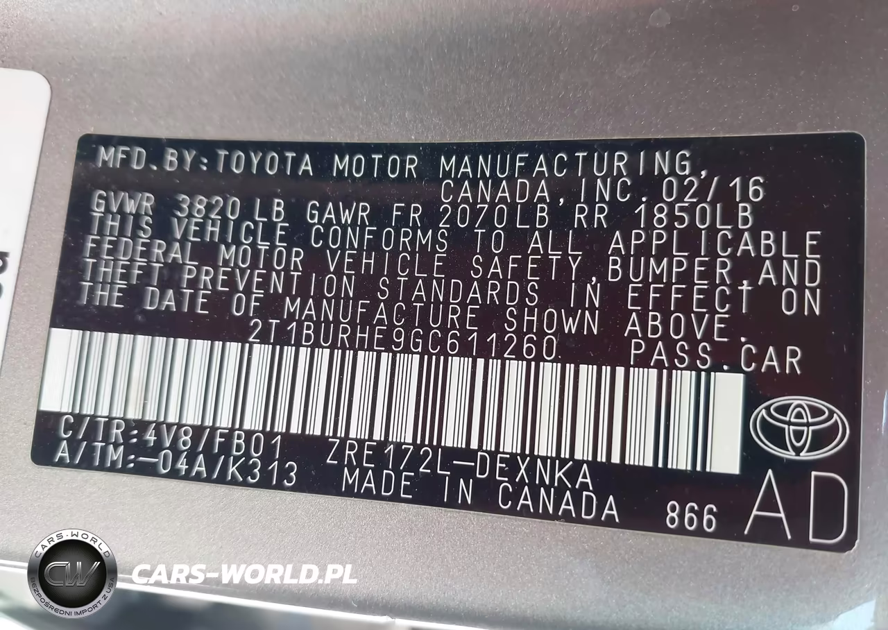 2016 Toyota Corolla Le VIN:2T1BURHE9GC611260 - 9