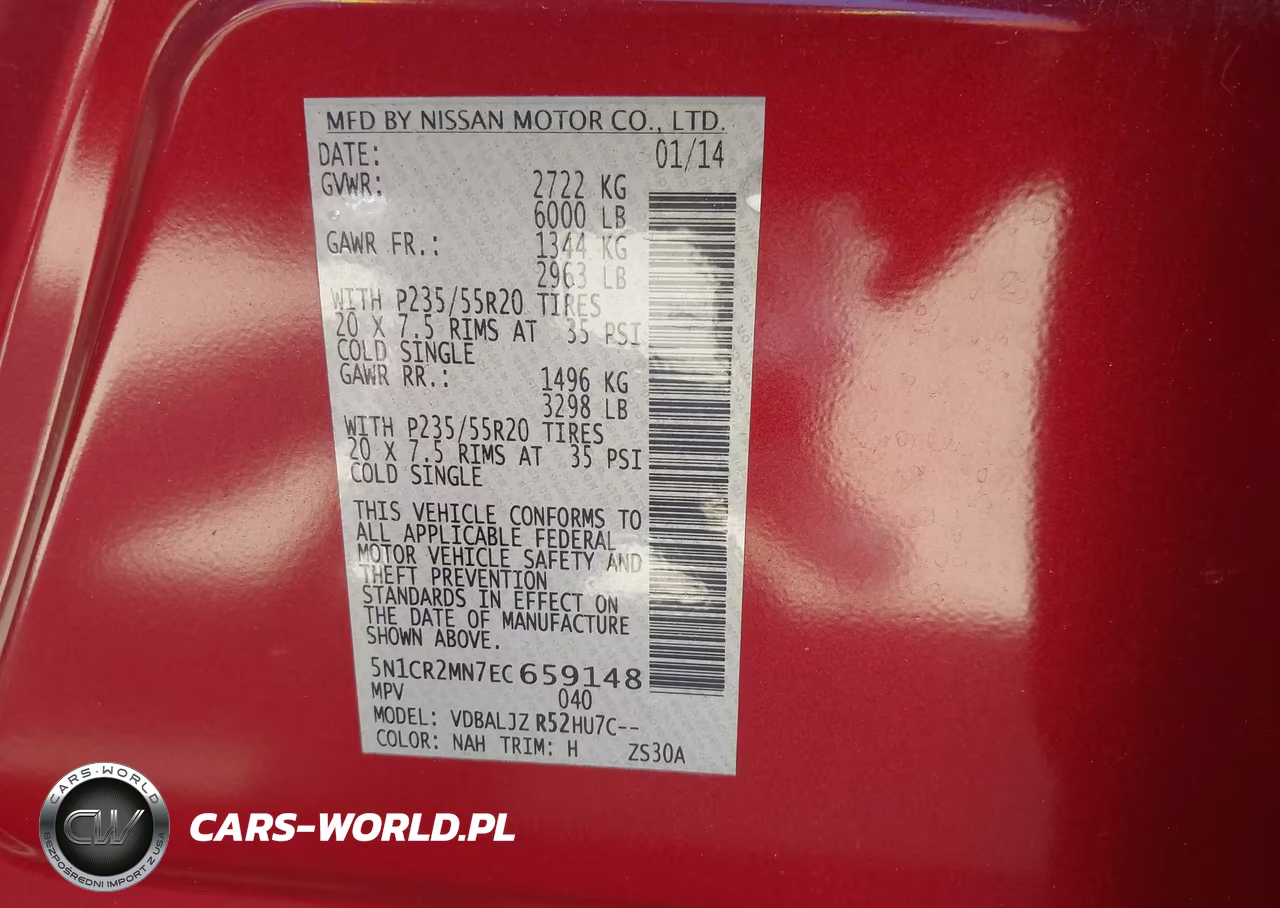 2014 Nissan Pathfinder Hybrid Platinum VIN:5N1CR2MN7EC659148 - 9