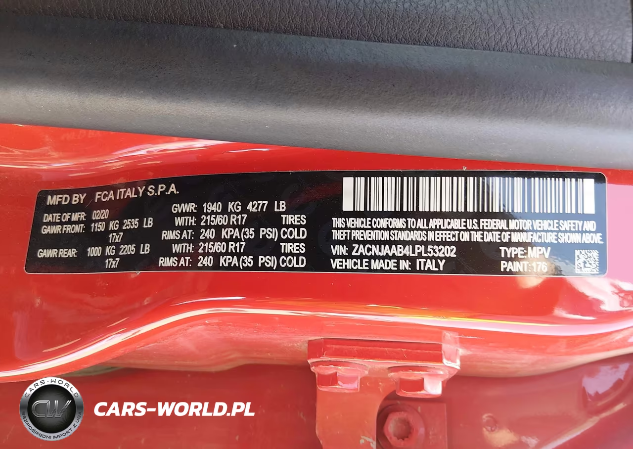 2020 Jeep Renegade Sport Fwd VIN:ZACNJAAB4LPL53202 - 9