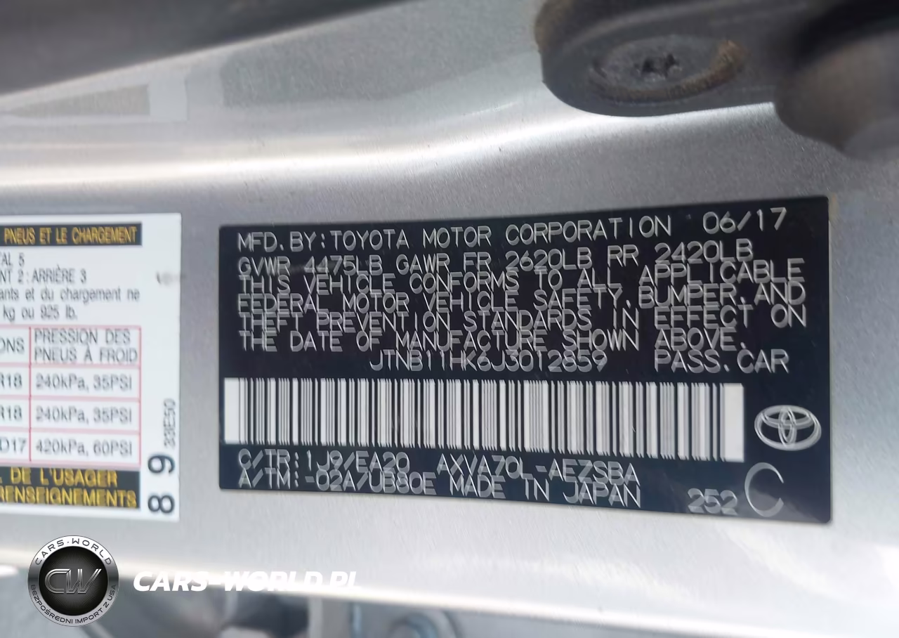 2018 Toyota Camry Se VIN:JTNB11HK6J3012859 - 9