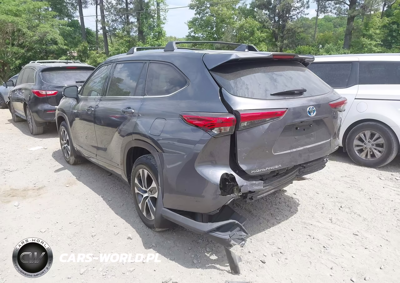 2020 Toyota Highlander Hybrid Xle VIN:5TDHBRCH0LS509266 - 3