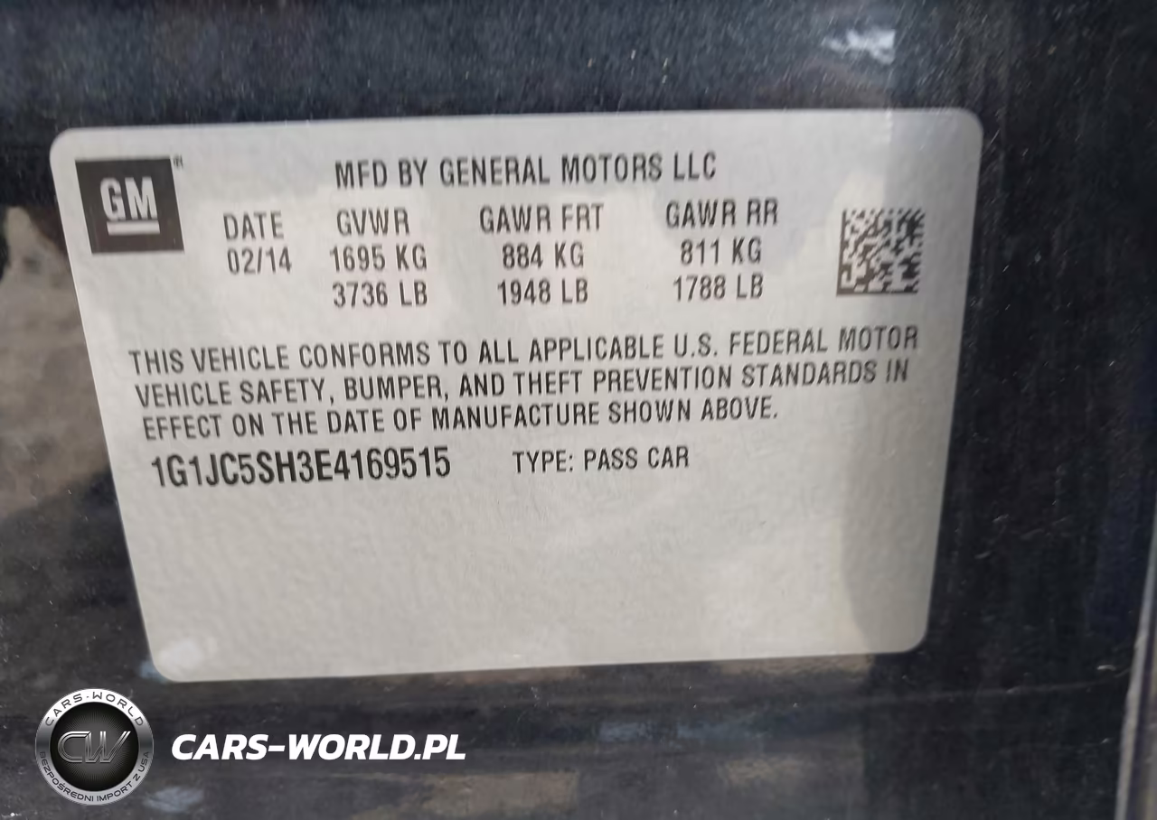 2014 Chevrolet Sonic Lt Auto VIN:1G1JC5SH3E4169515 - 9