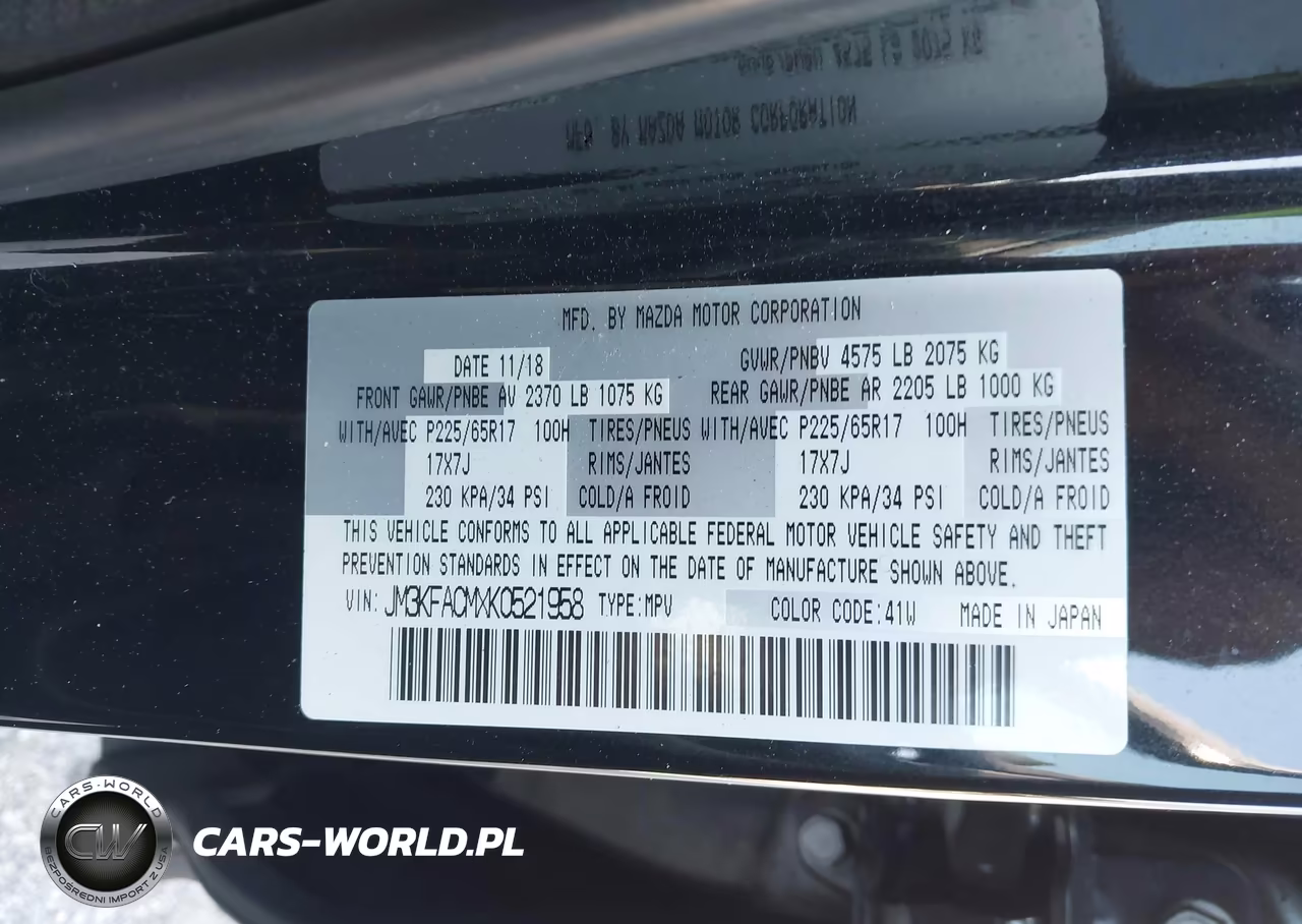 2019 Mazda Cx-5 Touring VIN:JM3KFACMXK0521958 - 9