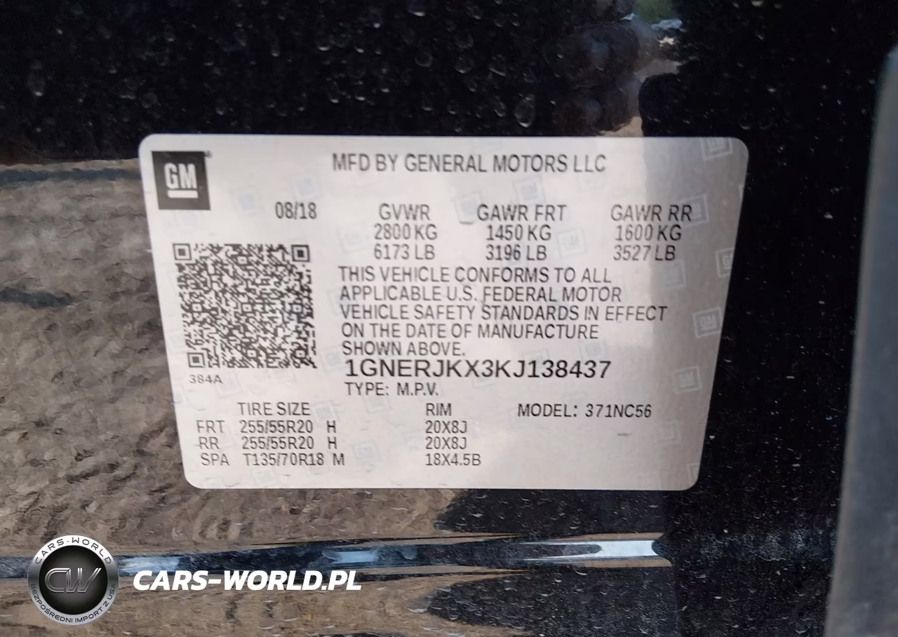 2019 Chevrolet Traverse Rs VIN:1GNERJKX3KJ138437 - 9
