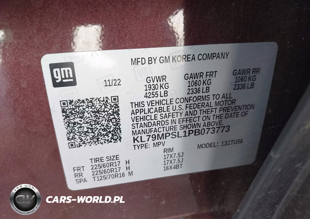 2023 Chevrolet Trailblazer Fwd Lt VIN:KL79MPSL1PB073773 - 9