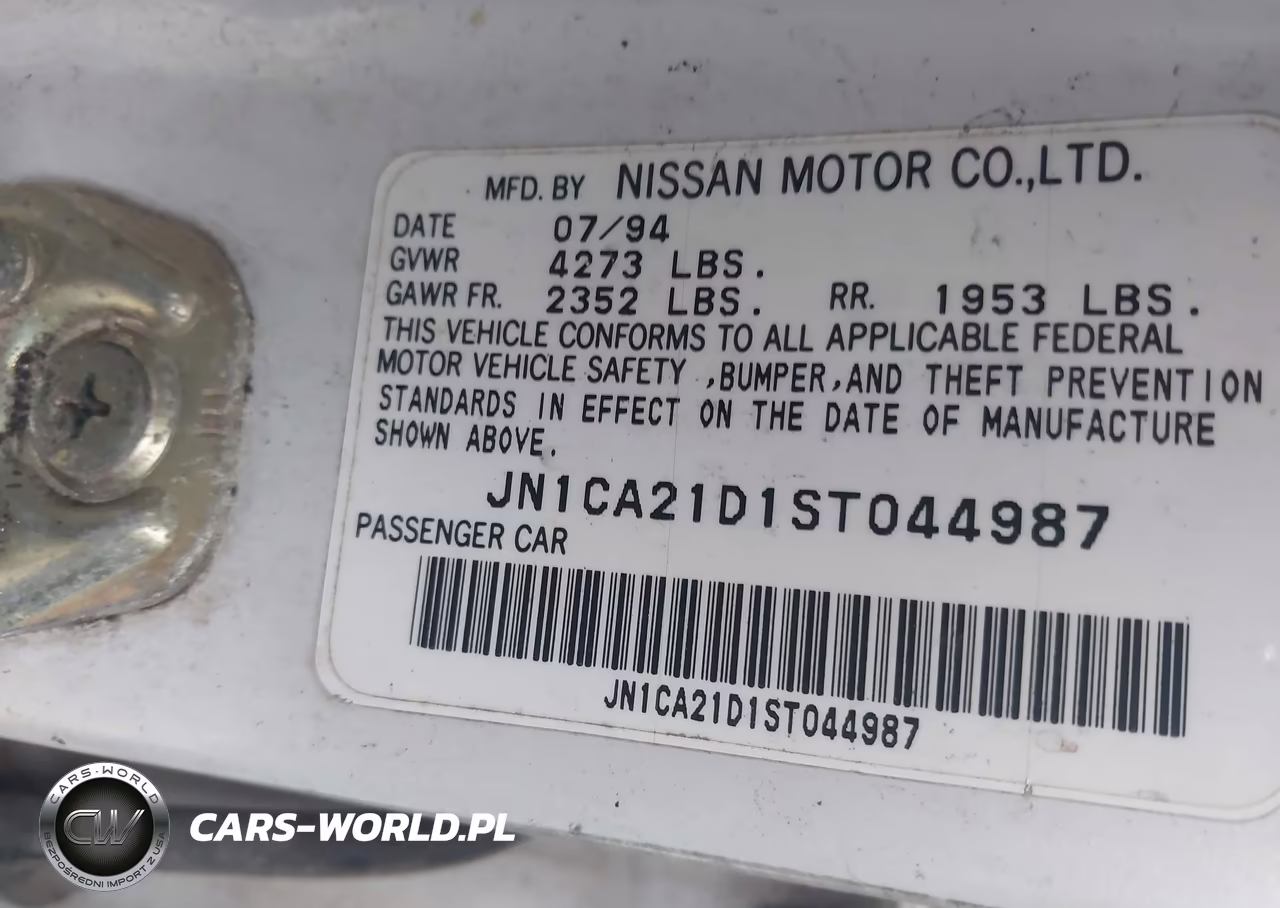 1995 Nissan Maxima Gle-Gxe-Se VIN:JN1CA21D1ST044987 - 9
