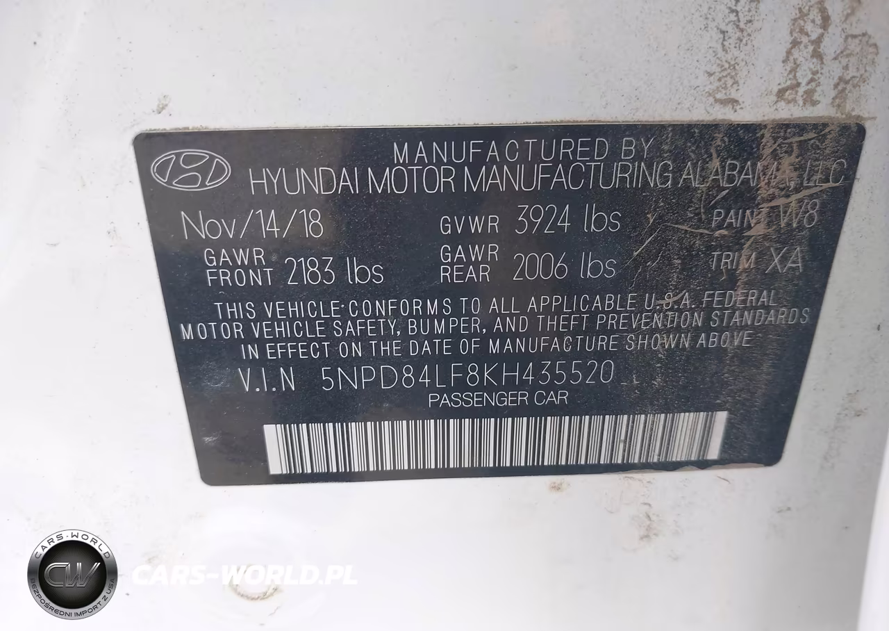 2019 Hyundai Elantra Sel VIN:5NPD84LF8KH435520 - 9