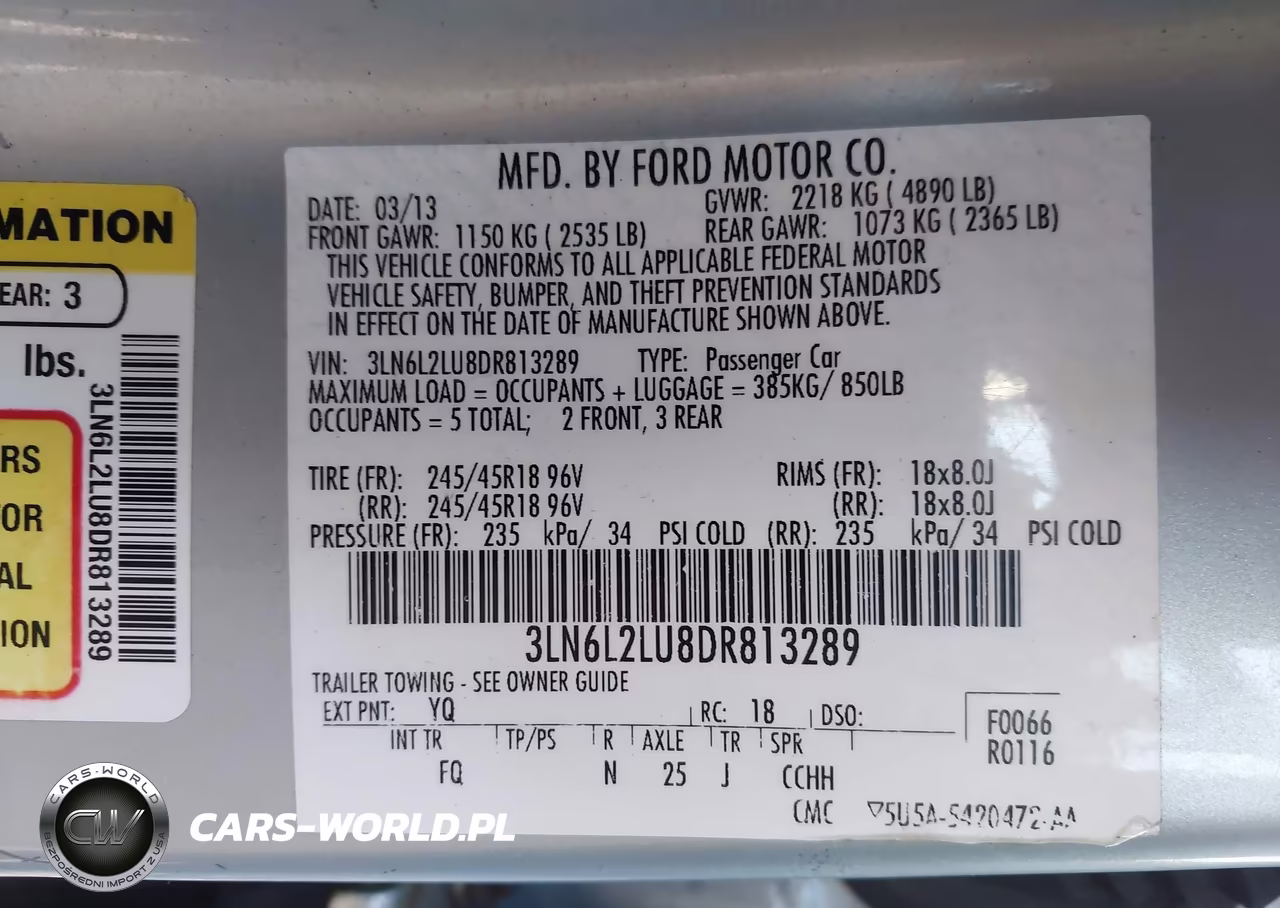 2013 Lincoln Mkz Hybrid VIN:3LN6L2LU8DR813289 - 9
