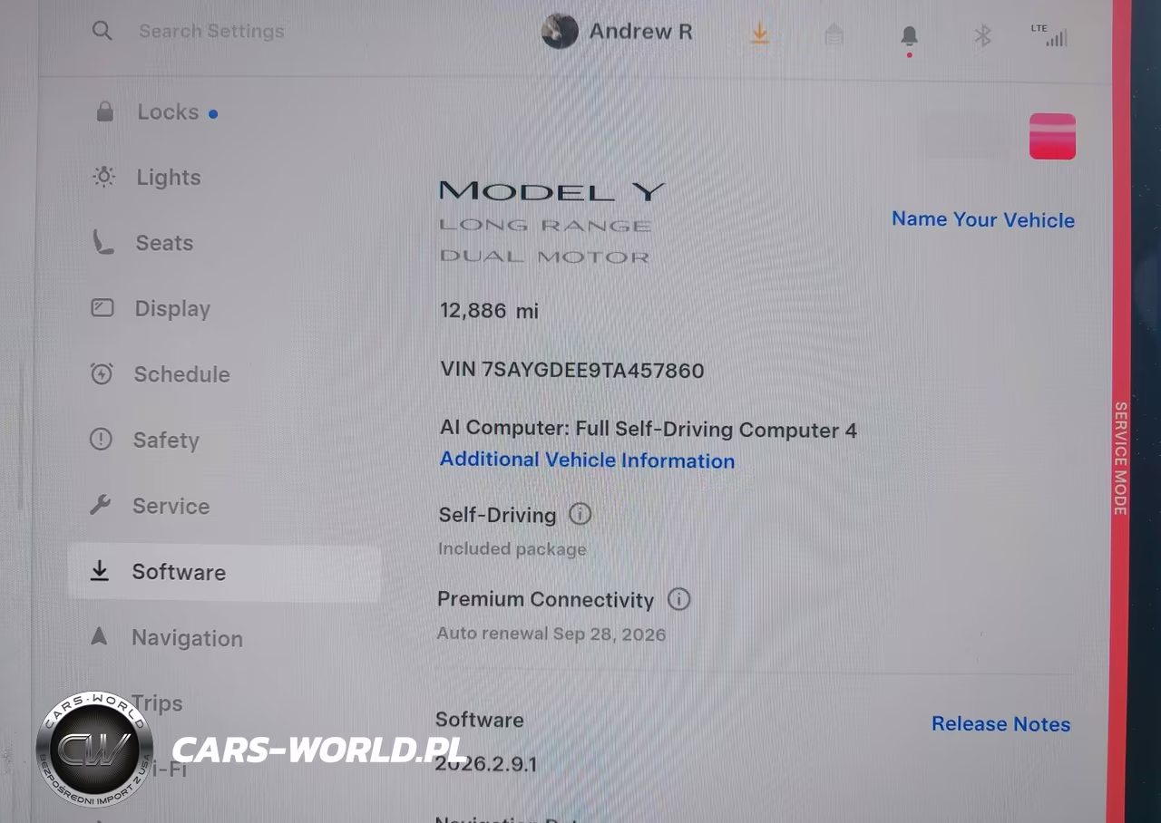 2026 Tesla Model Y All-Wheel Drive-Long Range Launch Series-Premium All-Wheel Drive VIN:7SAYGDEE9TA457860 - 7