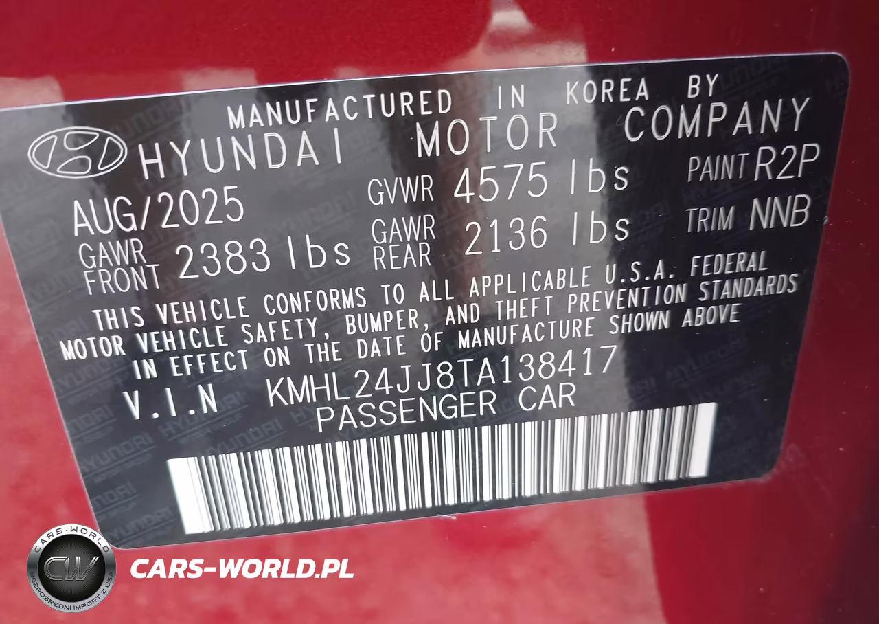 2026 Hyundai Sonata Hybrid Blue VIN:KMHL24JJ8TA138417 - 9