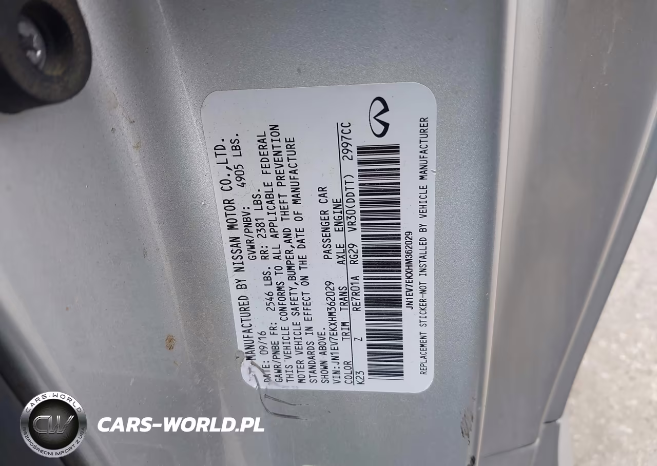 2017 Infiniti Q60 3.0T Premium VIN:JN1EV7EKXHM362029 - 9