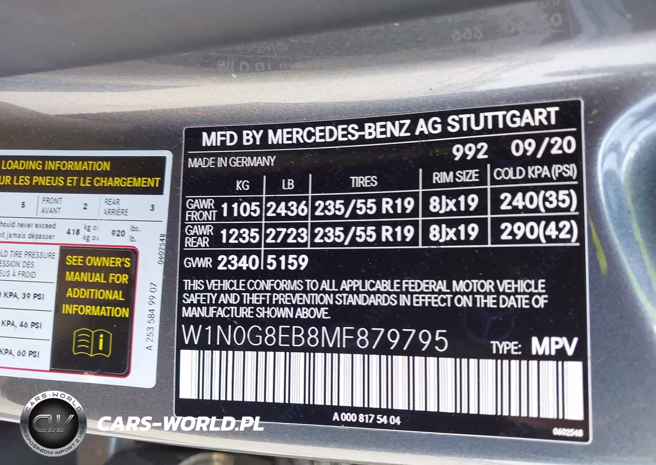 2021 Mercedes-Benz Glc 300 4Matic Suv VIN:W1N0G8EB8MF879795 - 9