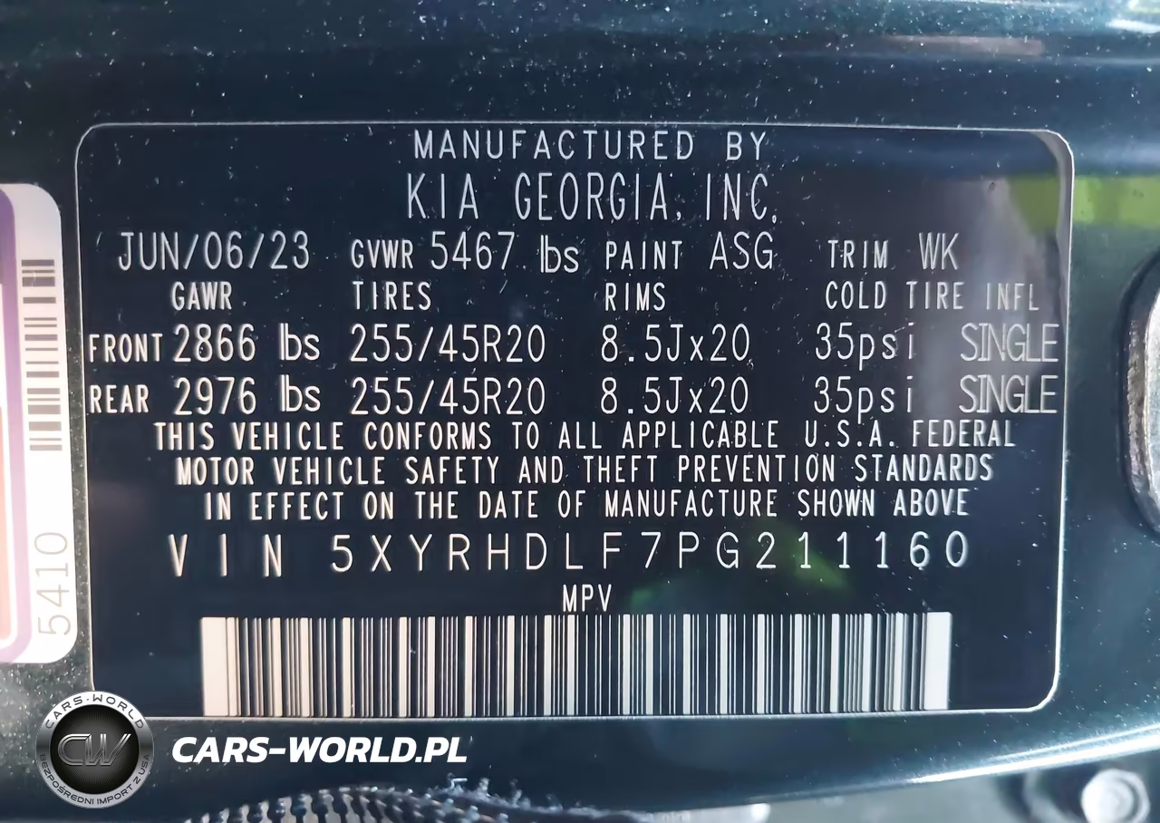 2023 Kia Sorento X-Line Ex VIN:5XYRHDLF7PG211160 - 9