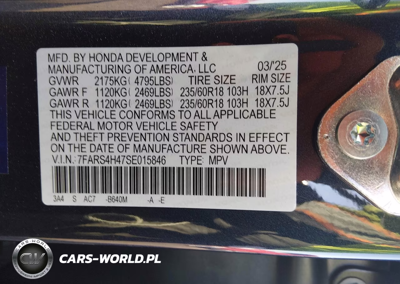 2025 Honda Cr-V Ex Awd VIN:7FARS4H47SE015846 - 9