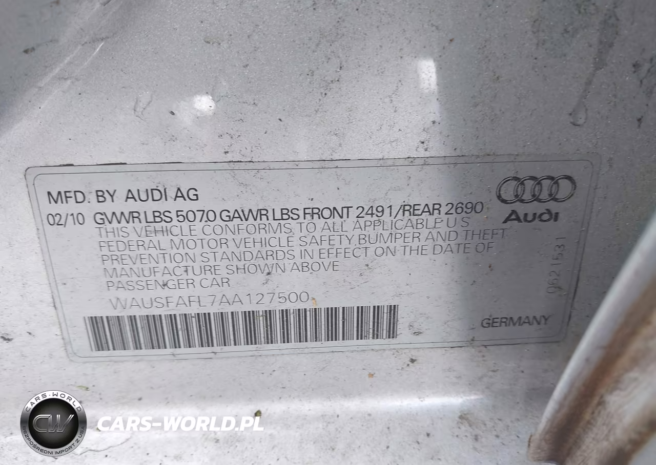 2010 Audi A4 2.0T Premium VIN:WAUSFAFL7AA127500 - 9