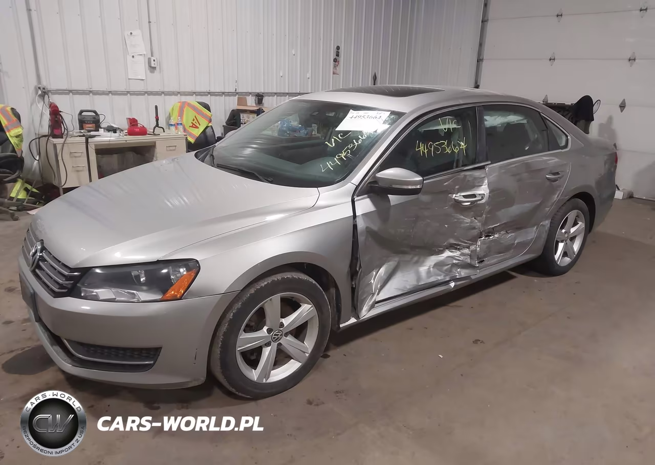 2013 Volkswagen Passat 2.0L Tdi Se VIN:1VWBN7A38DC046740 - 2