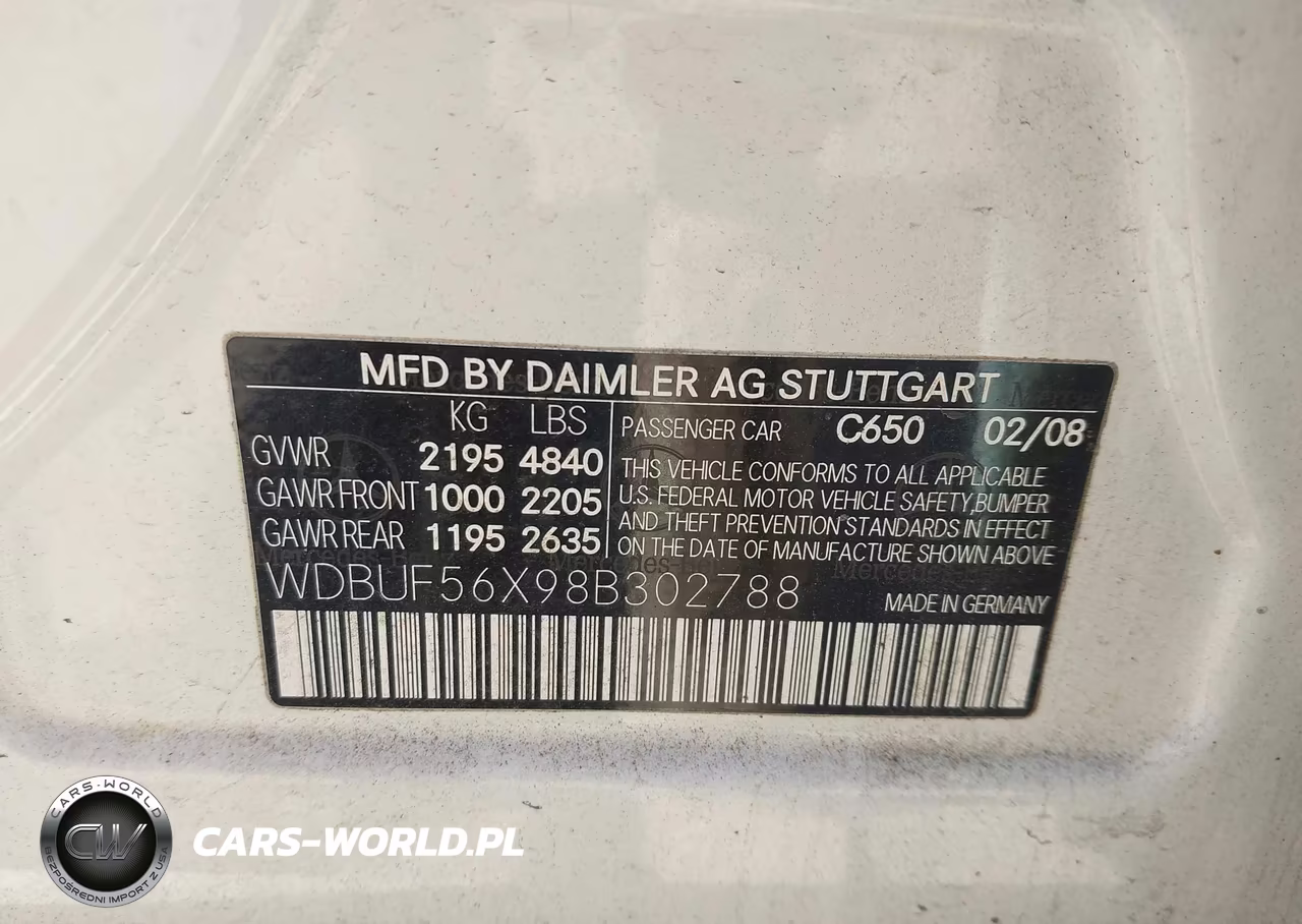2008 Mercedes-Benz E 350 VIN:WDBUF56X98B302788 - 9