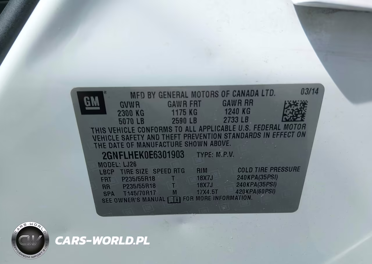 2014 Chevrolet Equinox Ltz VIN:2GNFLHEK0E6301903 - 9