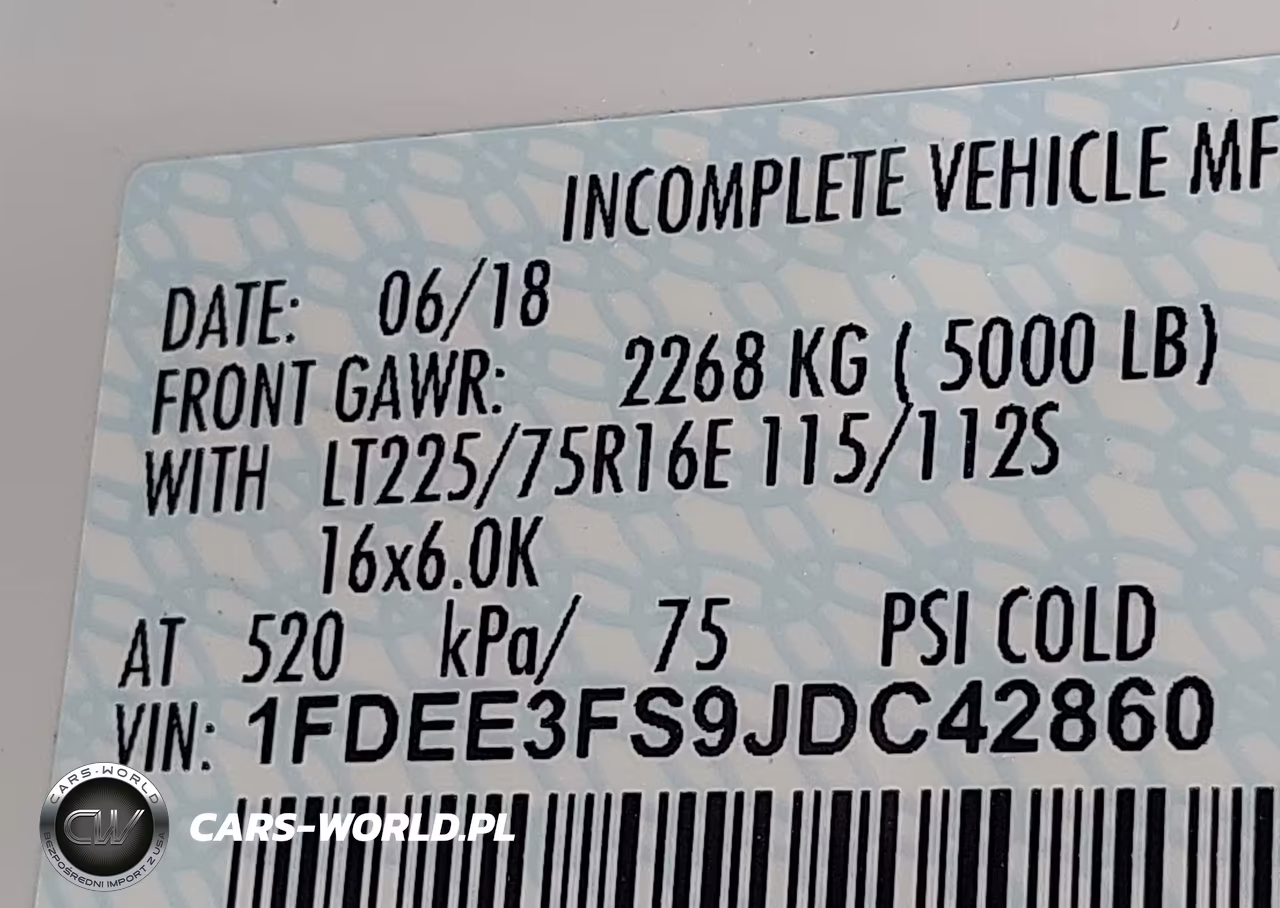 2018 Ford E-350 Cutaway VIN:1FDEE3FS9JDC42860 - 8