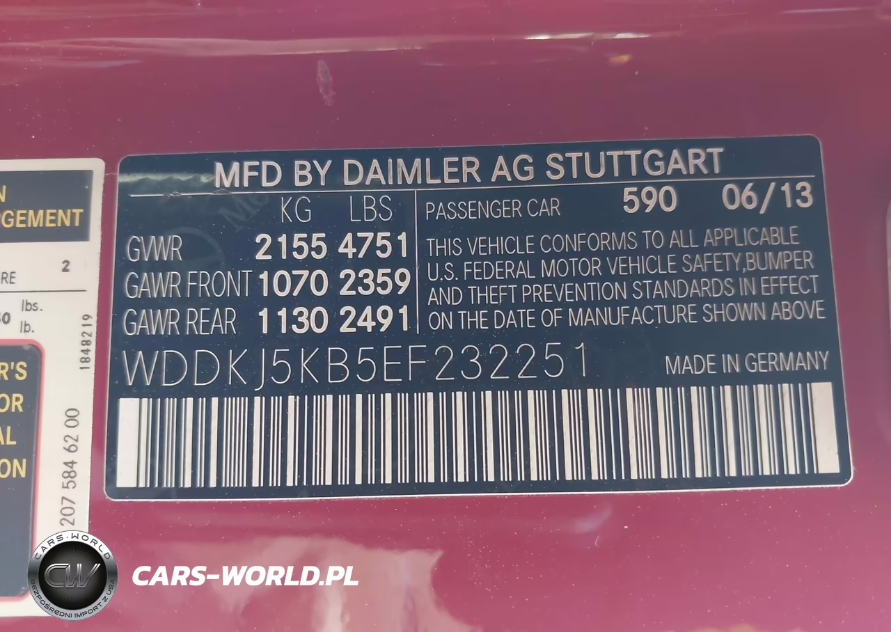 2014 Mercedes-Benz E 350 VIN:WDDKJ5KB5EF232251 - 9