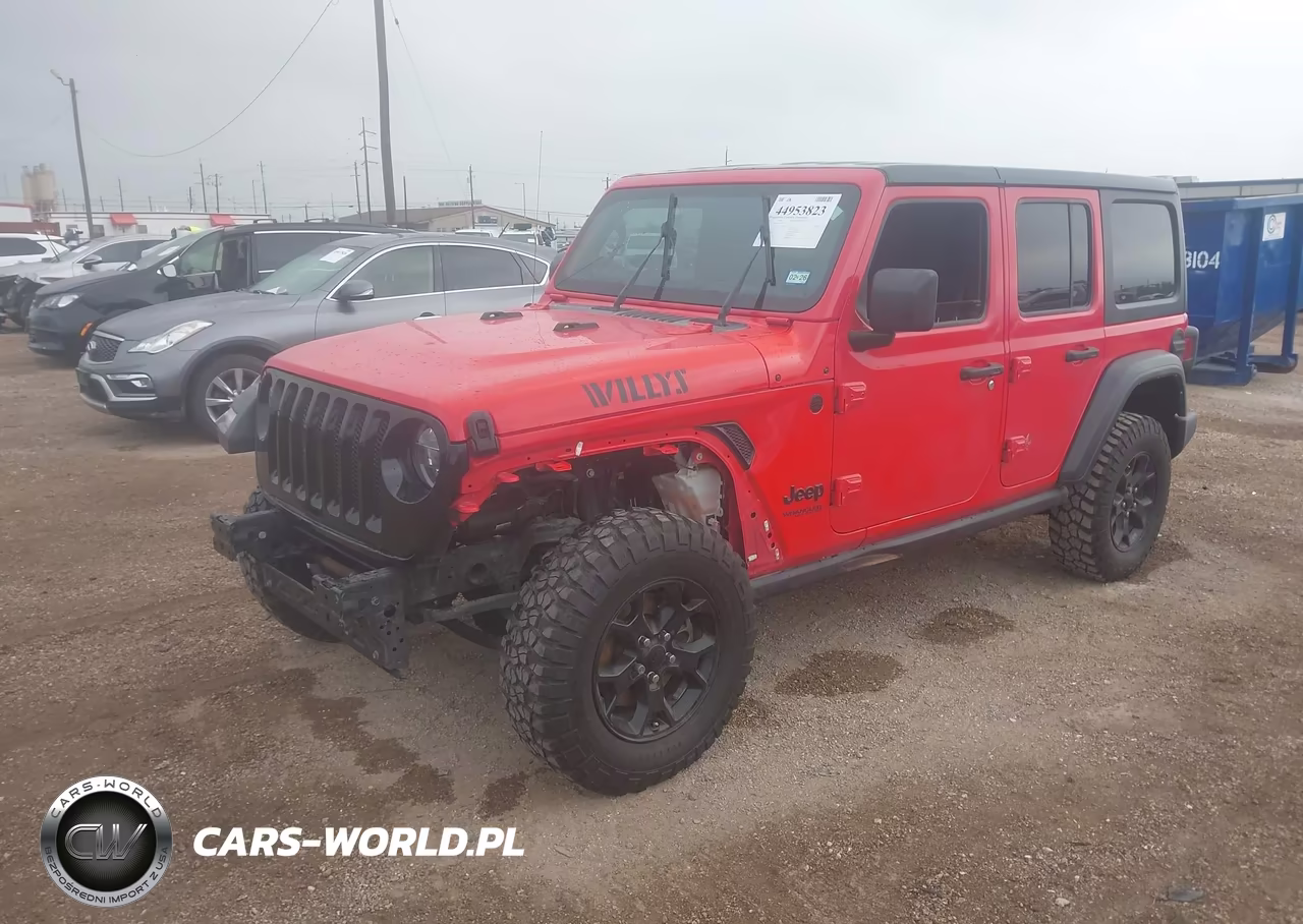 2022 Jeep Wrangler Unlimited Willys 4X4 VIN:1C4HJXDM9NW143796 - 2