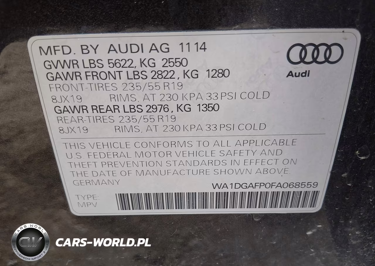 2015 Audi Q5 3.0T Premium Plus VIN:WA1DGAFP0FA068559 - 9