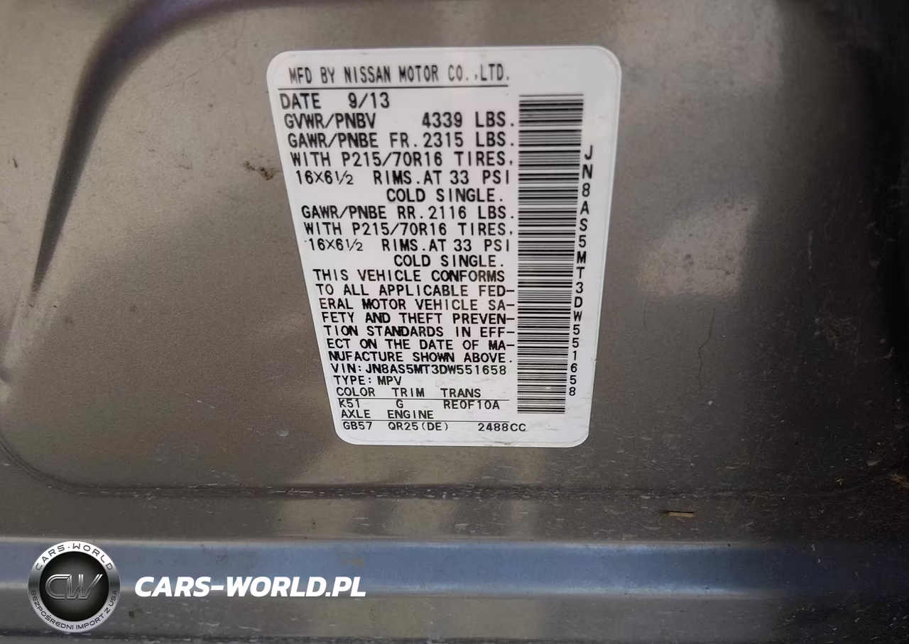 2013 Nissan Rogue S VIN:JN8AS5MT3DW551658 - 9