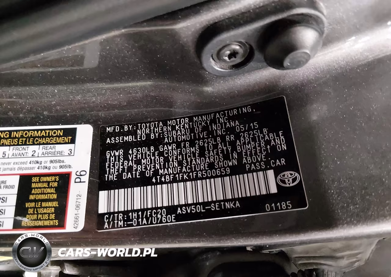2015 Toyota Camry Le VIN:4T4BF1FK1FR500659 - 9