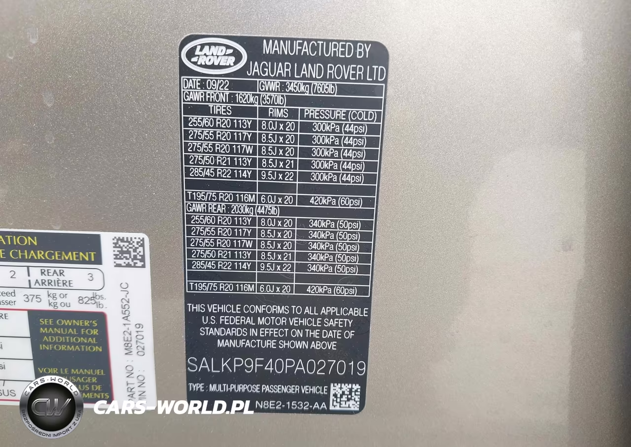 2023 Land Rover Range Rover P440E Se VIN:SALKP9F40PA027019 - 9