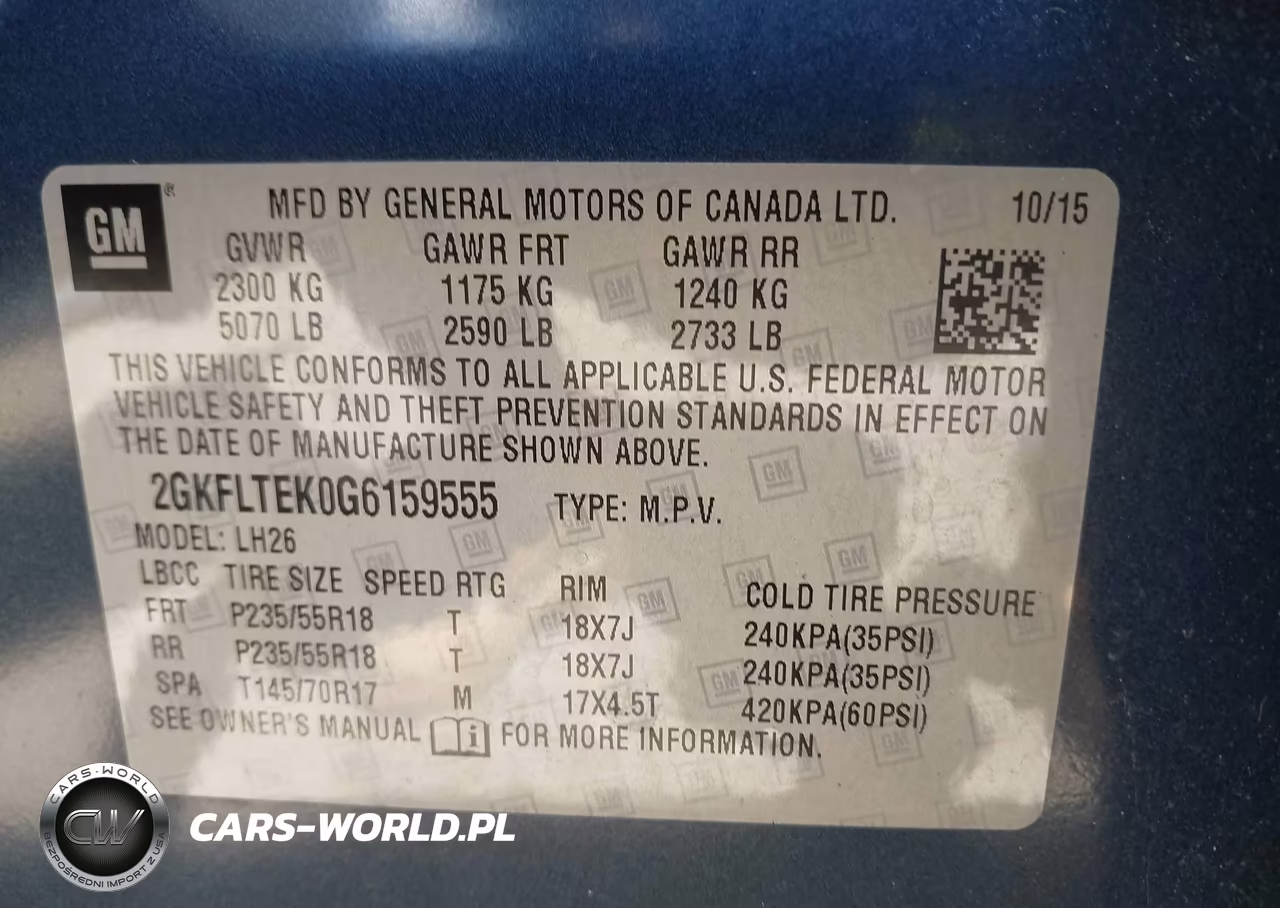 2016 GMC Terrain Sle-2 VIN:2GKFLTEK0G6159555 - 9
