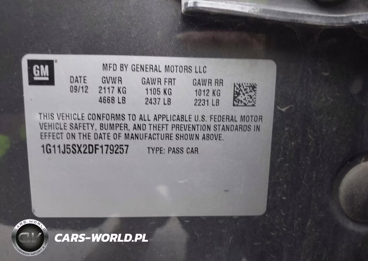 2013 Chevrolet Malibu 2Lz VIN:1G11J5SX2DF179257 - 9