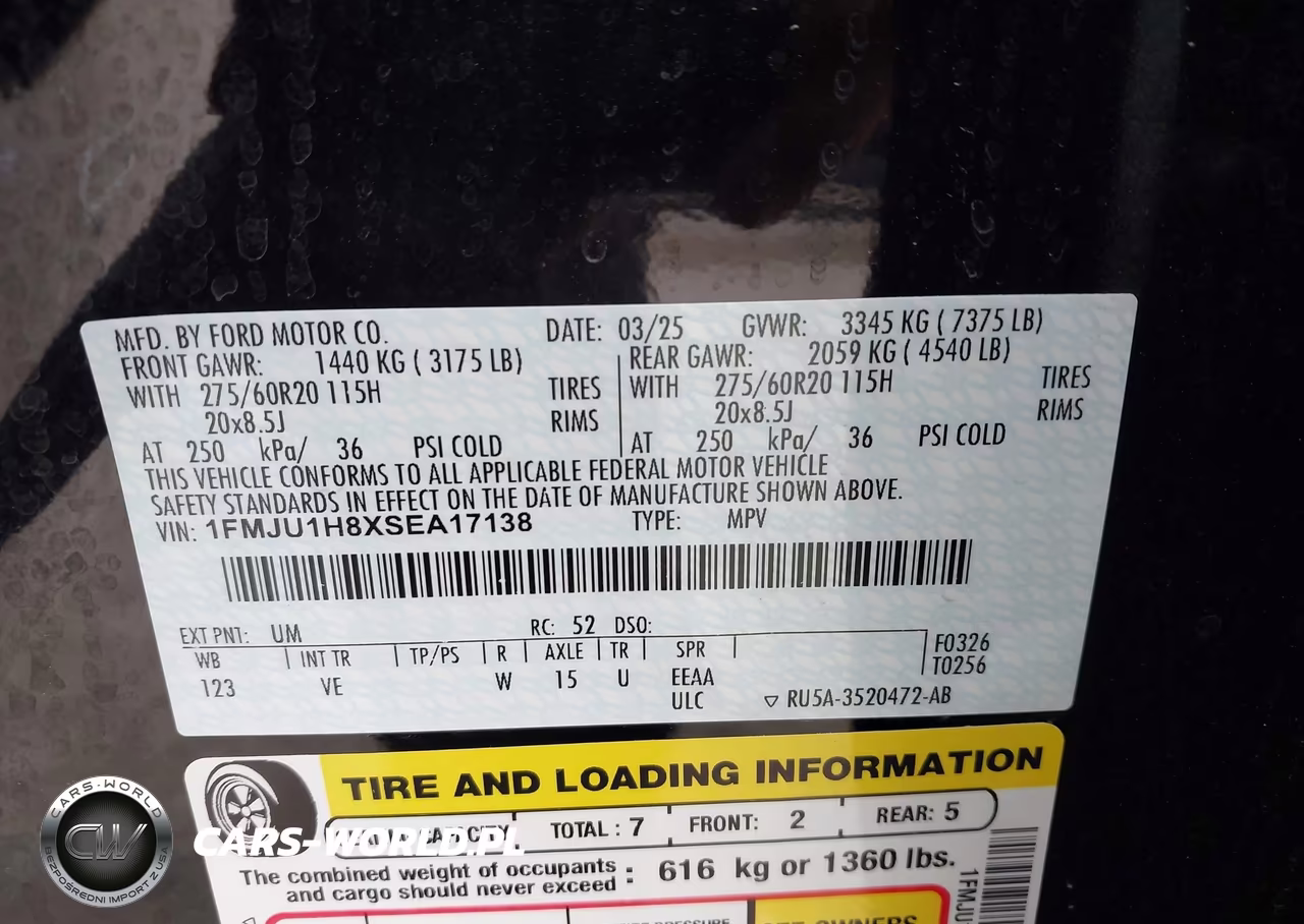 2025 Ford Expedition Active VIN:1FMJU1H8XSEA17138 - 9