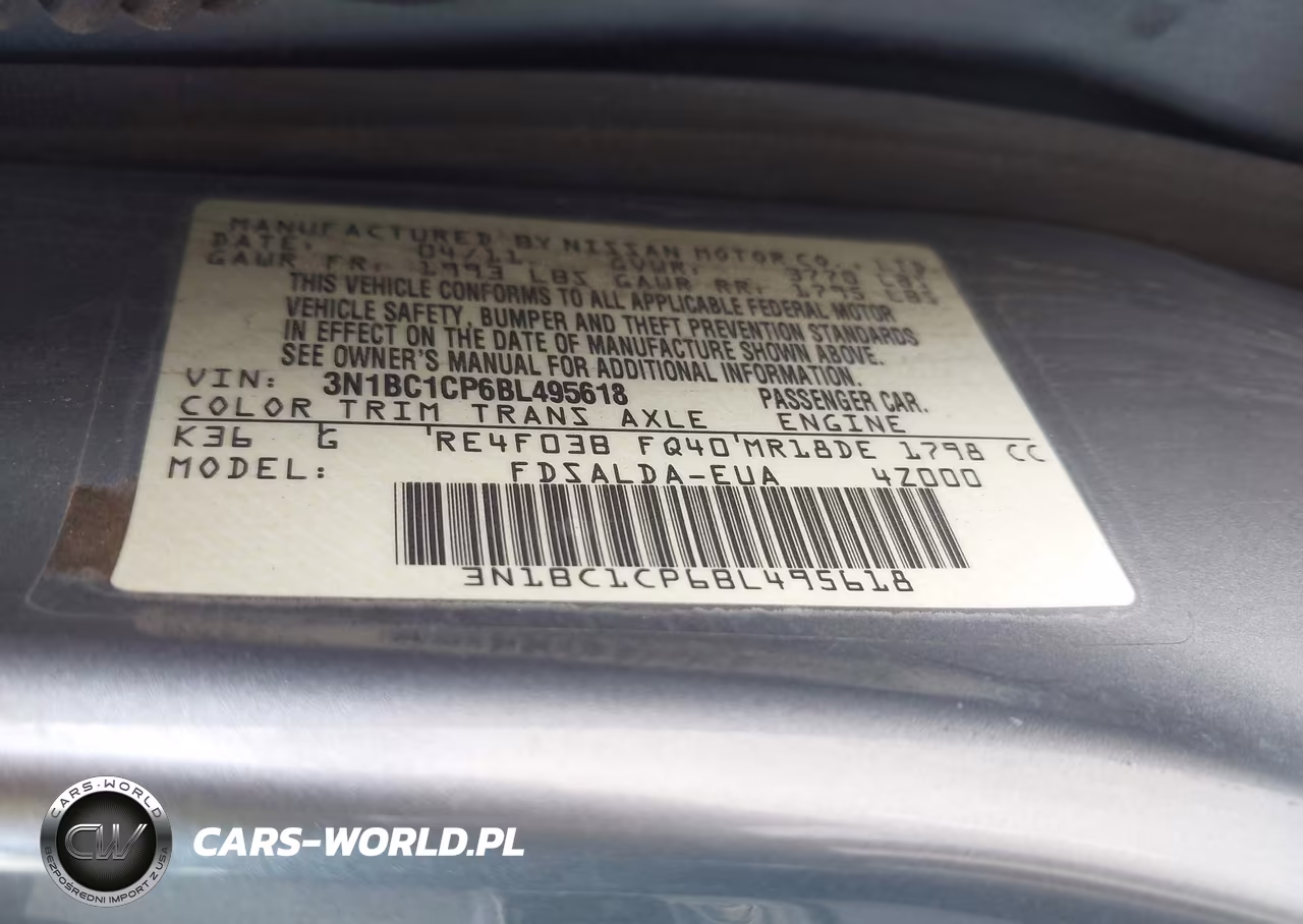 2011 Nissan Versa S-Sl VIN:3N1BC1CP6BL495618 - 9