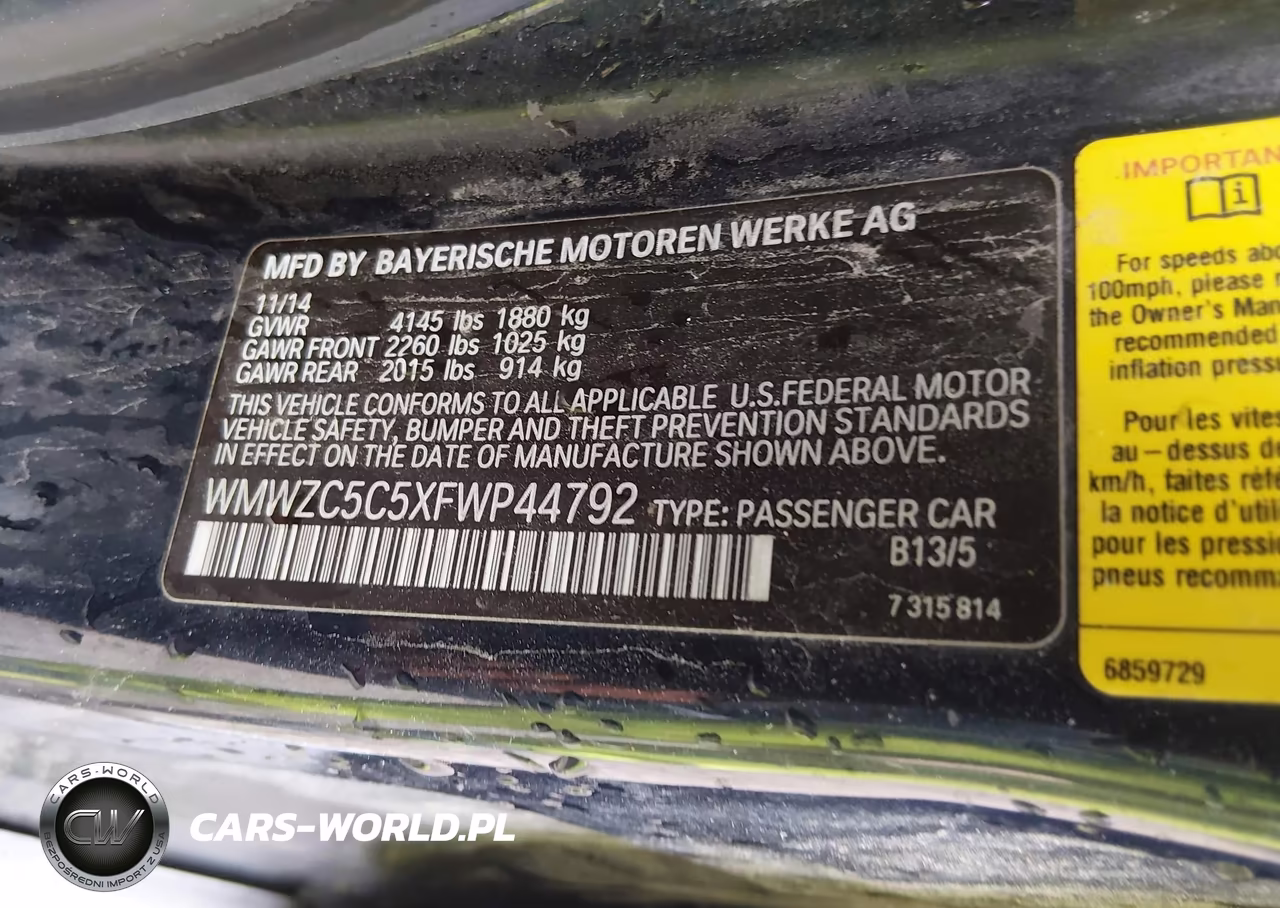 2015 Mini Countryman Cooper S VIN:WMWZC5C5XFWP44792 - 9