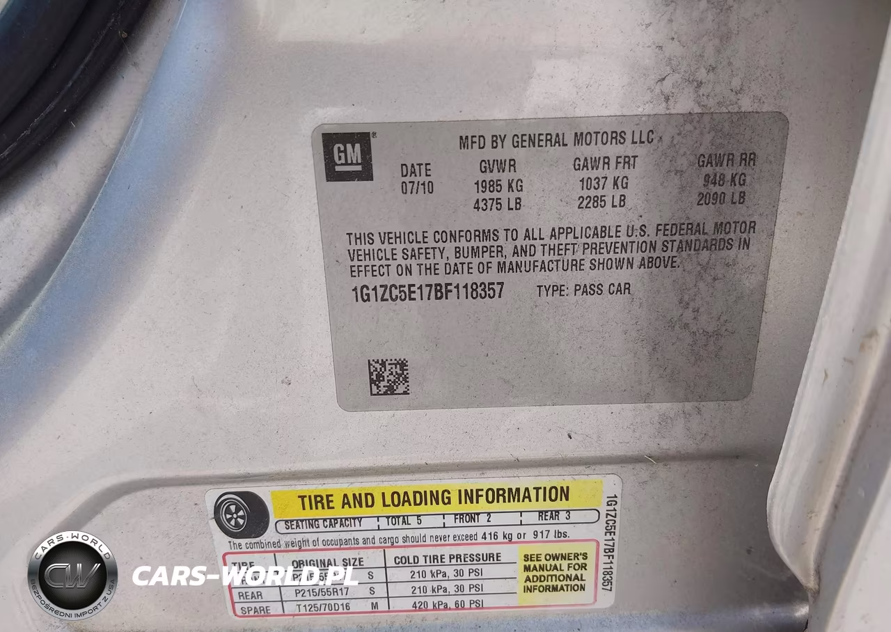 2011 Chevrolet Malibu 1Lt VIN:1G1ZC5E17BF118357 - 9